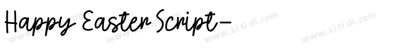 Happy Easter Script字体转换
